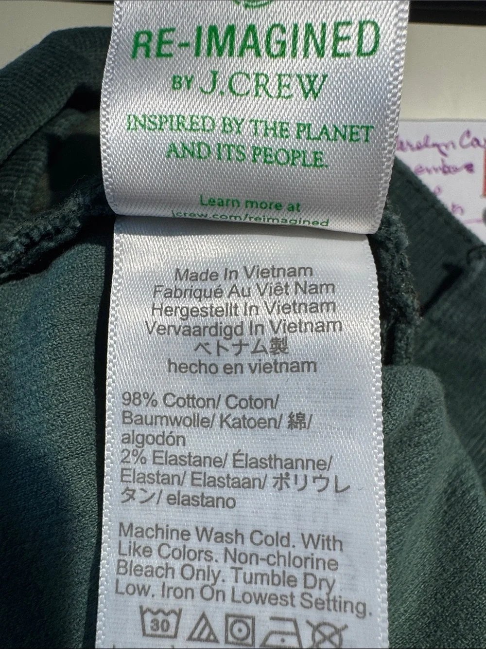 J. Crew Forest Green Straight-Leg Corduroy Pants, 33
